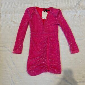 Lavish Alice Bubblegum Pink Sequin Dress.  Size 6 New with Tags